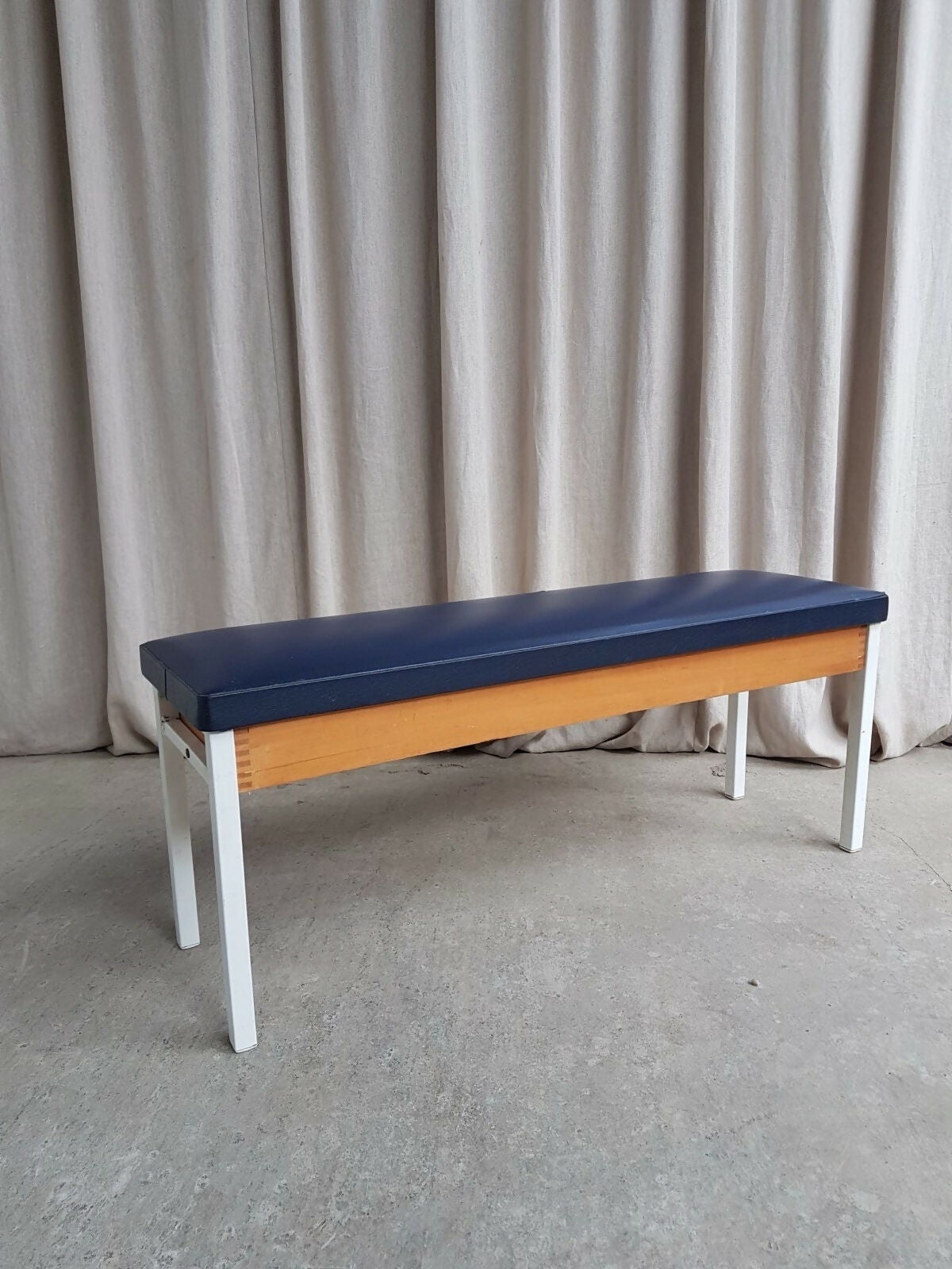 Vintage Mid Century Post Modern Modernist Hallway Dining Bench Seat Chair Retro R833