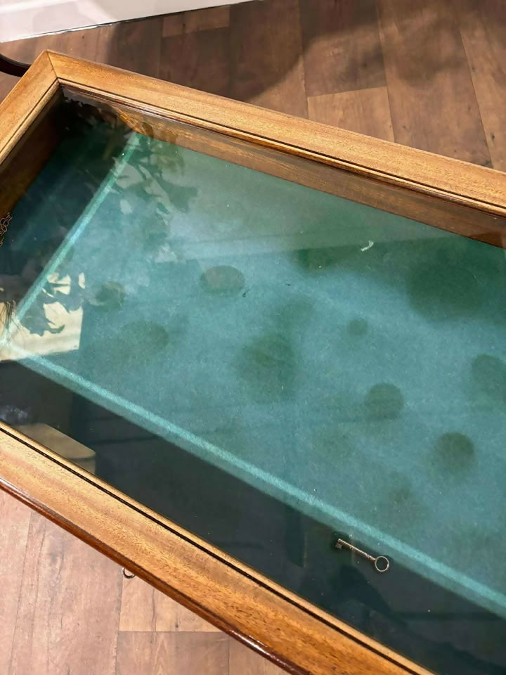 Vintage Glazed Bijouterie Display Table on Cabriole Supports