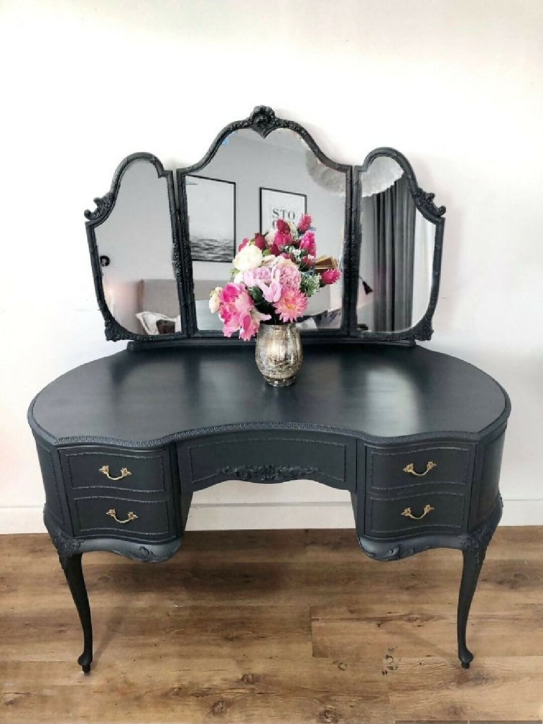 Olympus dark grey dressing table