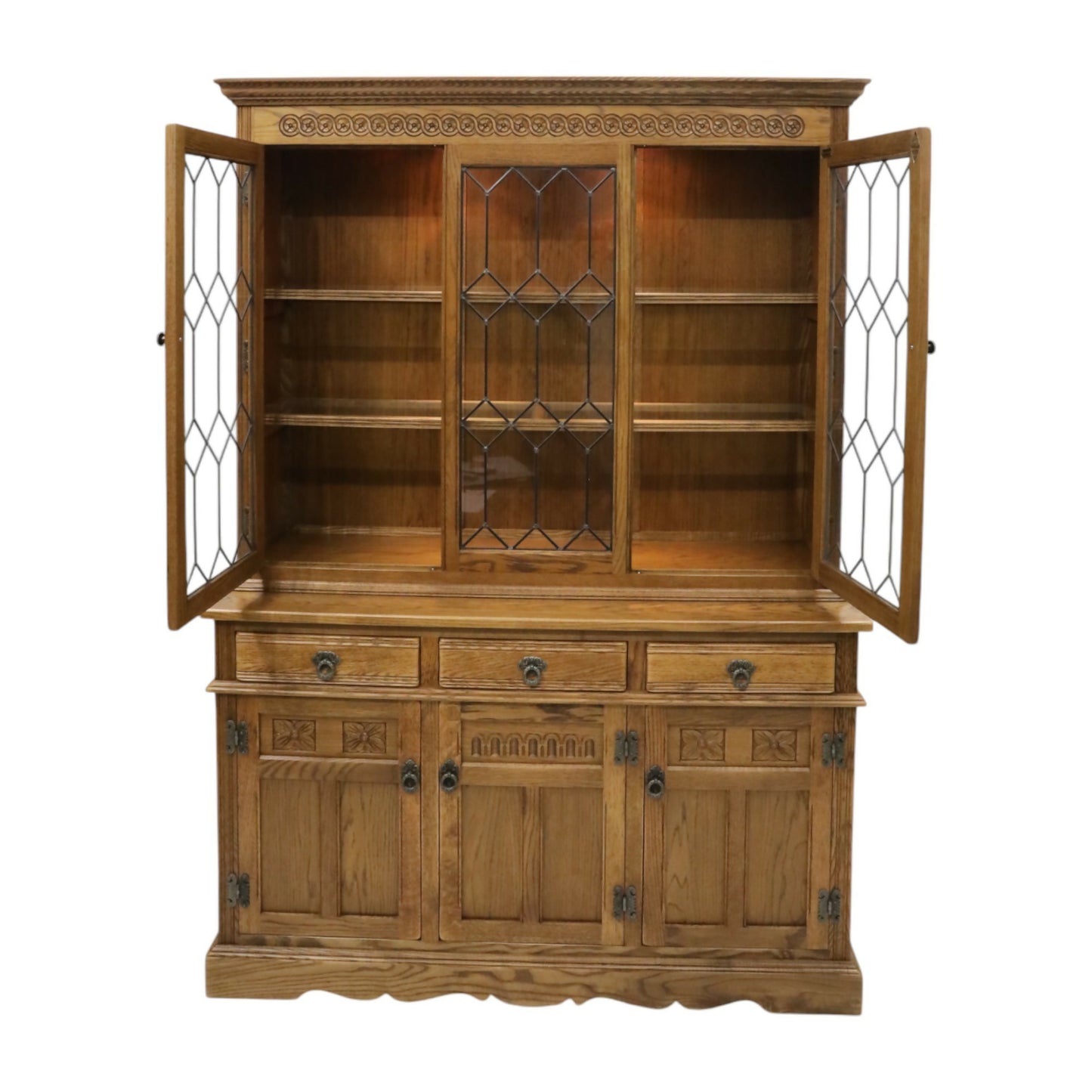 Old Charm Sideboard Base Display Top Cupboards Vintage Finish FREE UK Delivery. SBR9668/1510D