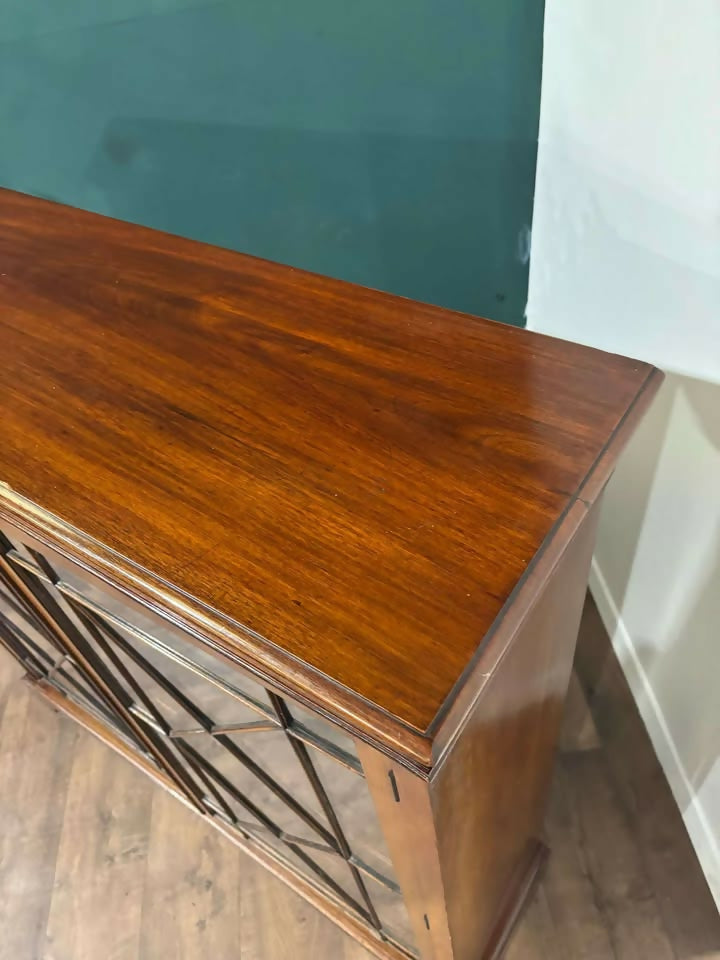 Edwardian Mahogany Astral Glazed Bookcase v
