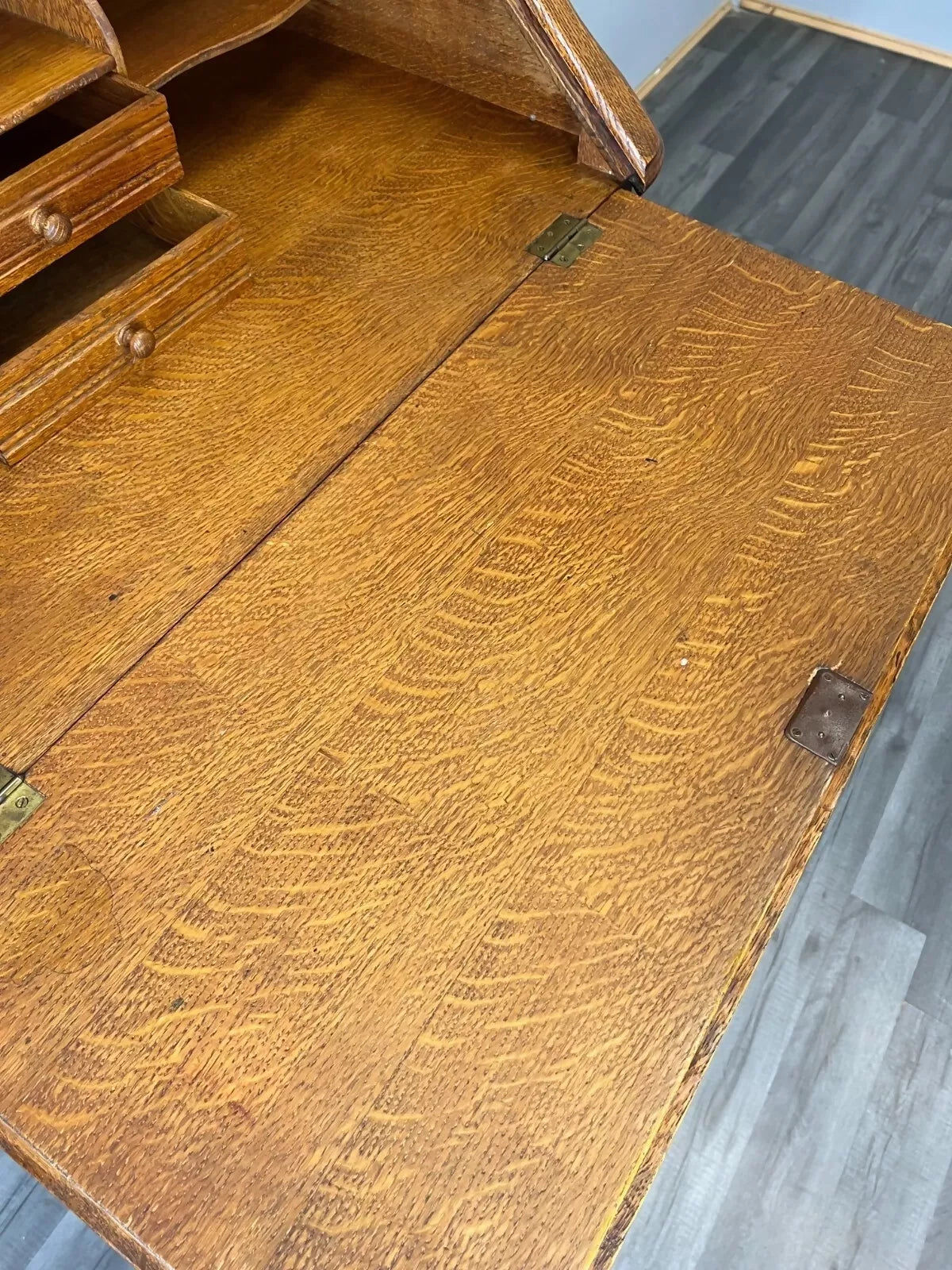 Secretaire Writing Desk Antique French Style Bureau Drop Front Cabinet LOT 3523