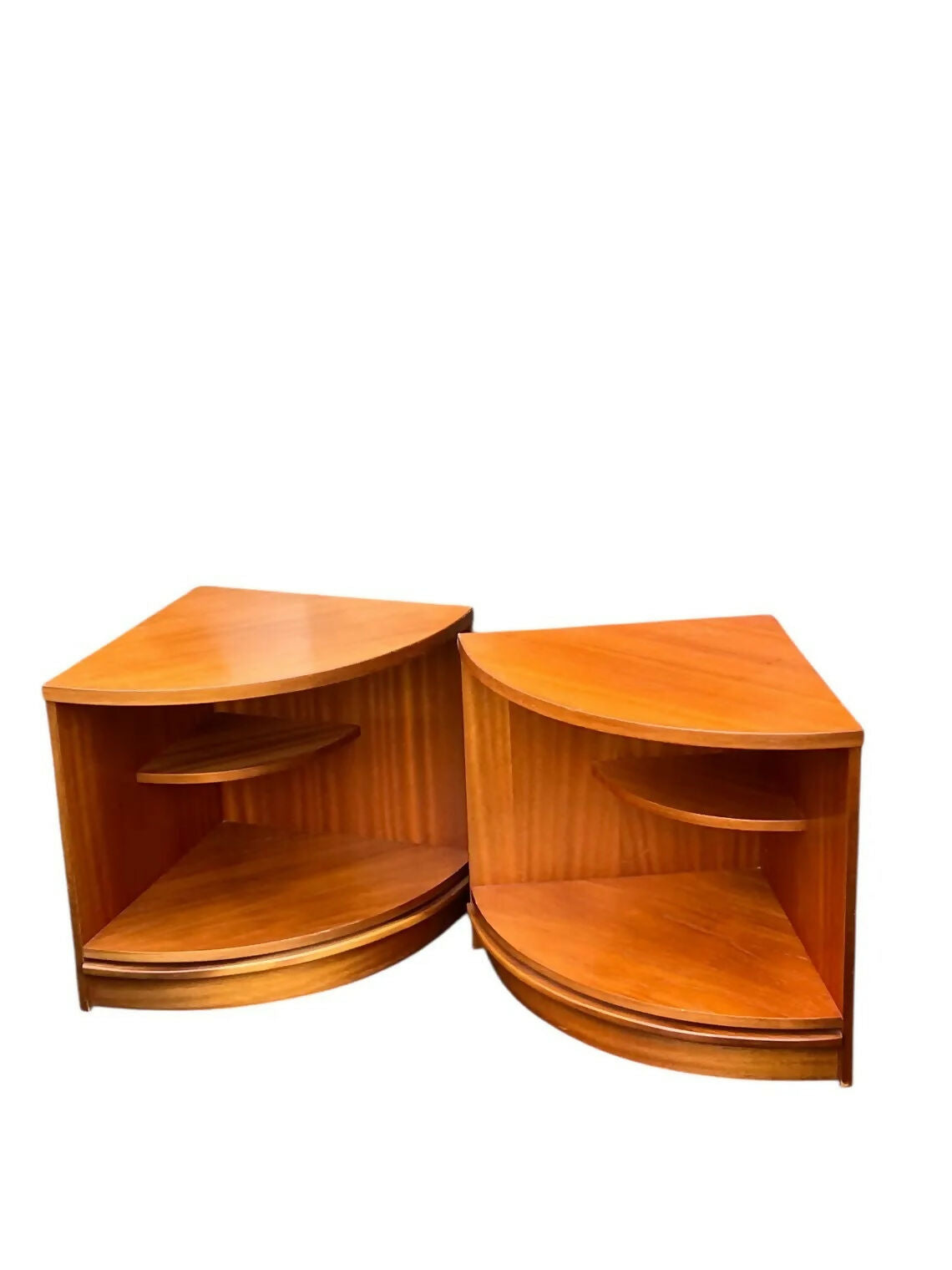 Mid century corner cupboards by Morris of Glasgow