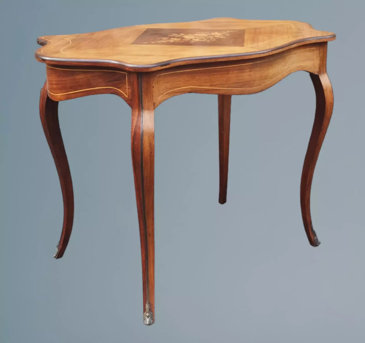 19th Century Victorian Rosewood and Marquetry Centre Table