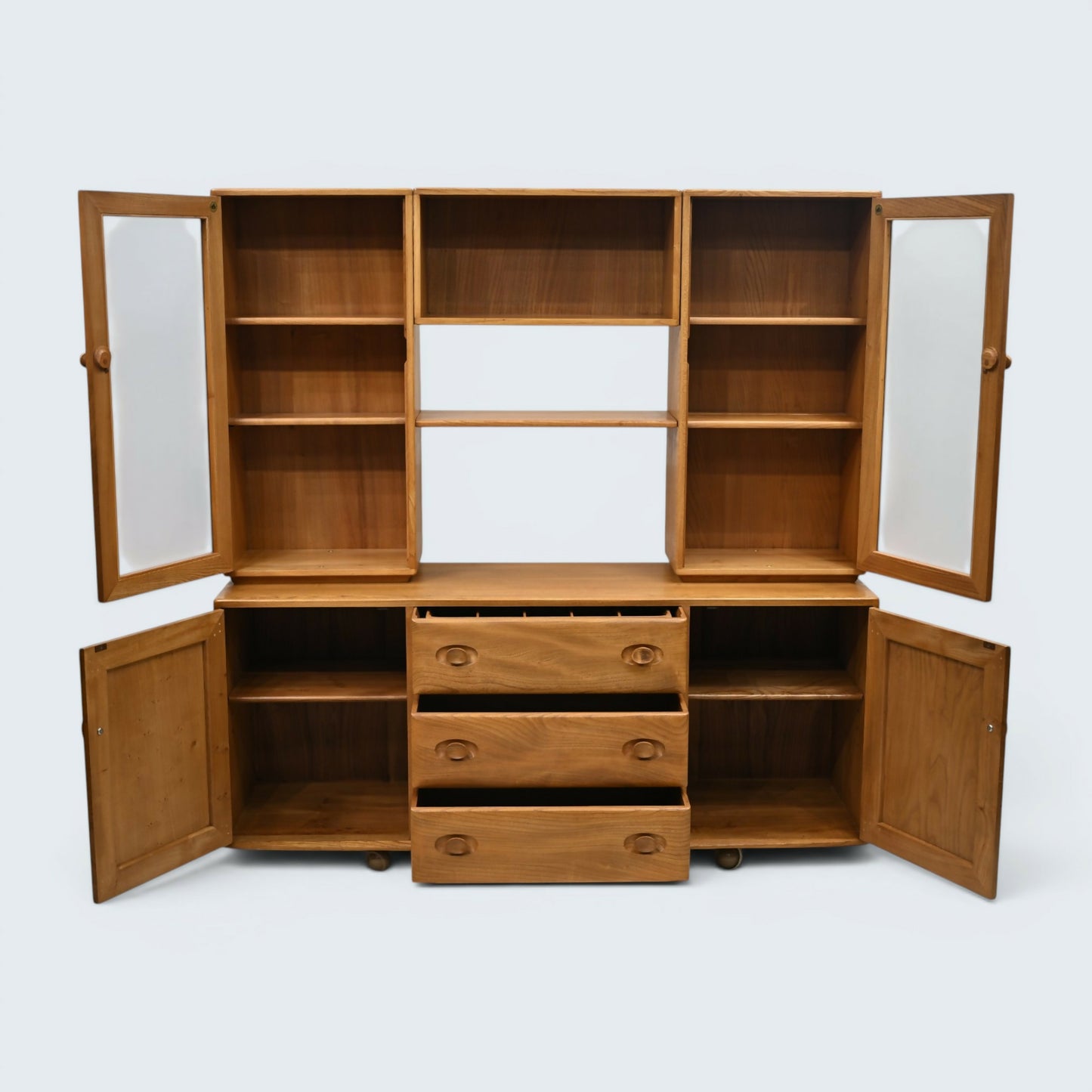 Ercol Windsor Sideboard Display Cabinets Light Finish #455D FREE UK Delivery*