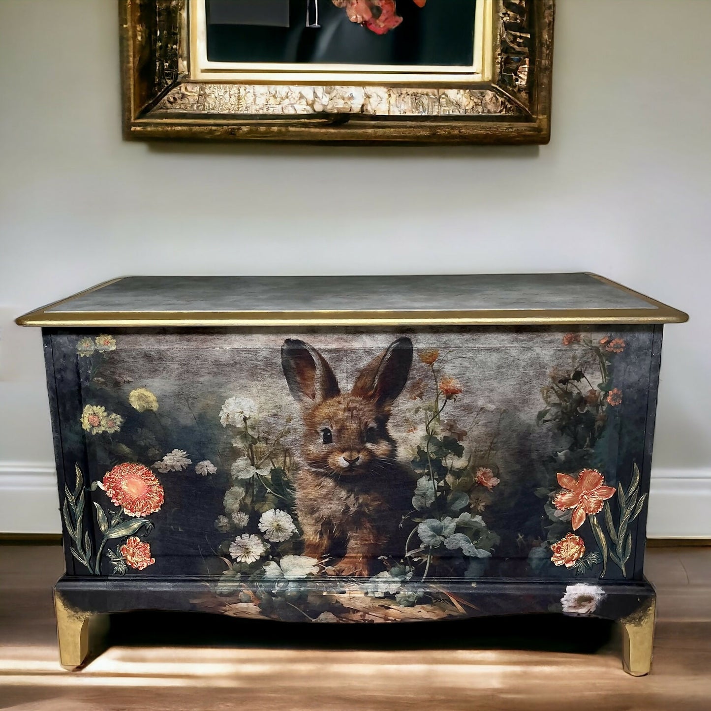 Vintage Stag Blanket Box