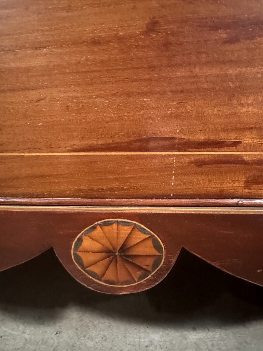 Antique Sheraton Revival Mahogany Two over Two Chest of Drawers, c 1890