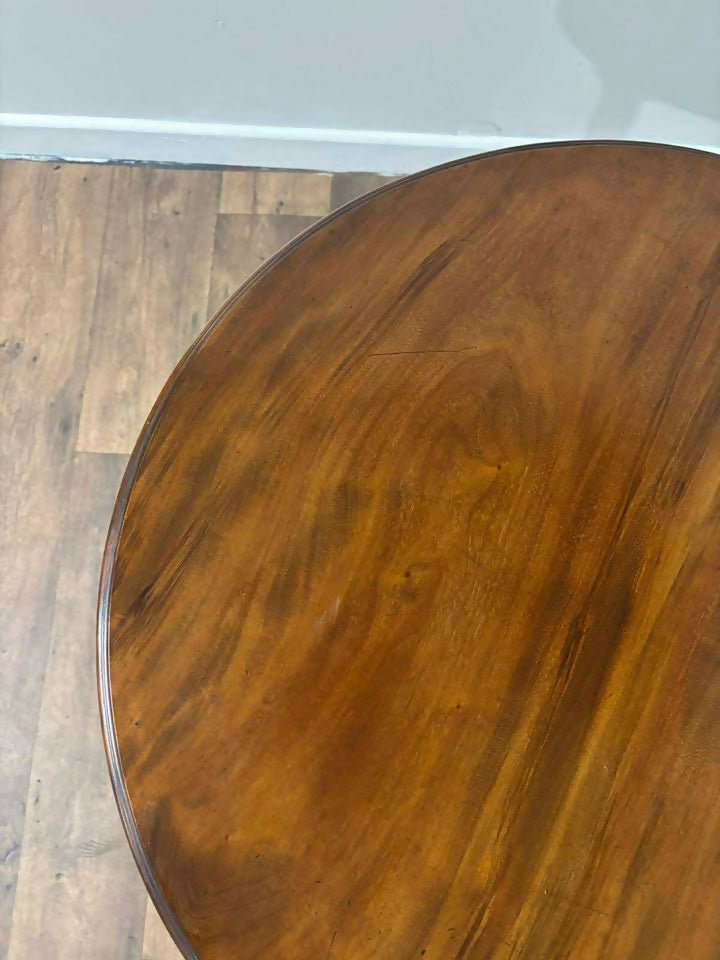 Edwardian Mahogany Circular Window Table