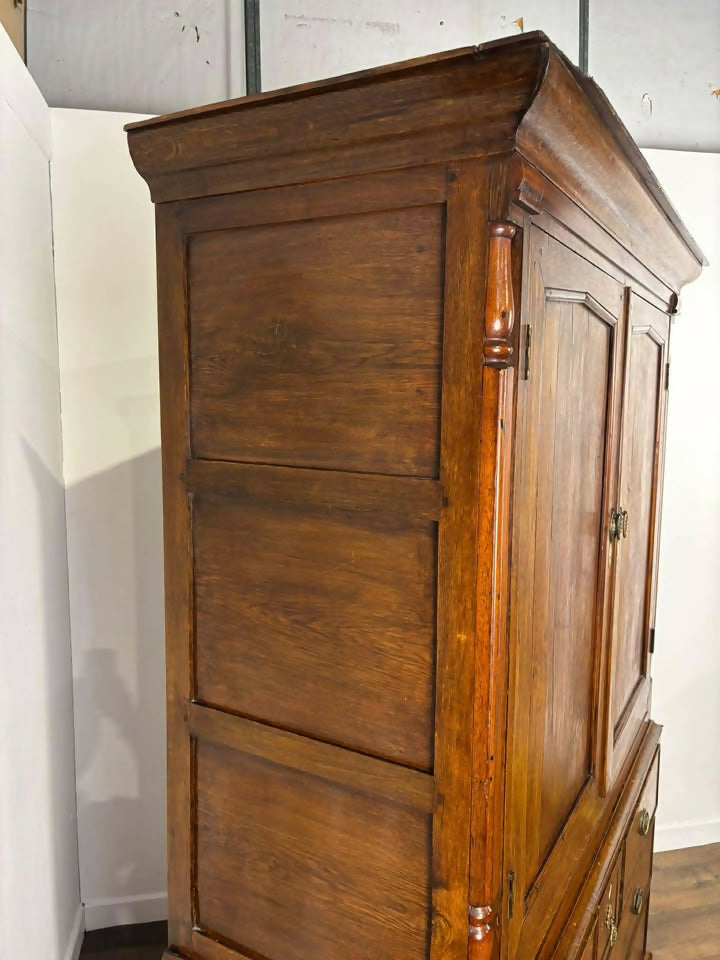 Georgian Oak Press Cupboard