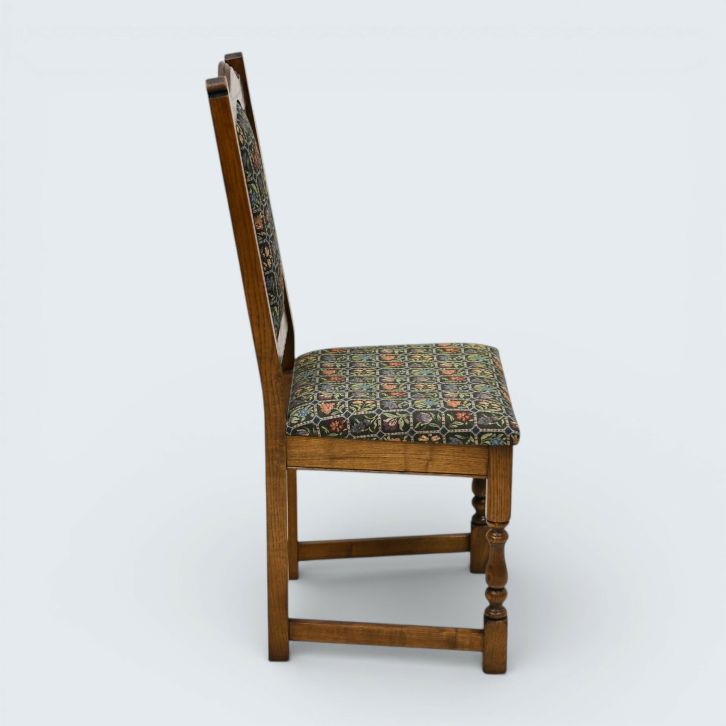 4 Old Charm Dining Chairs Widford Green Light Oak Upholstery FREE UK Delivery*