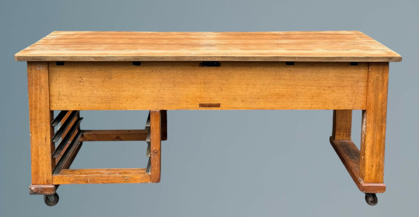 Antique / Vintage English Pine Bakers Work Table