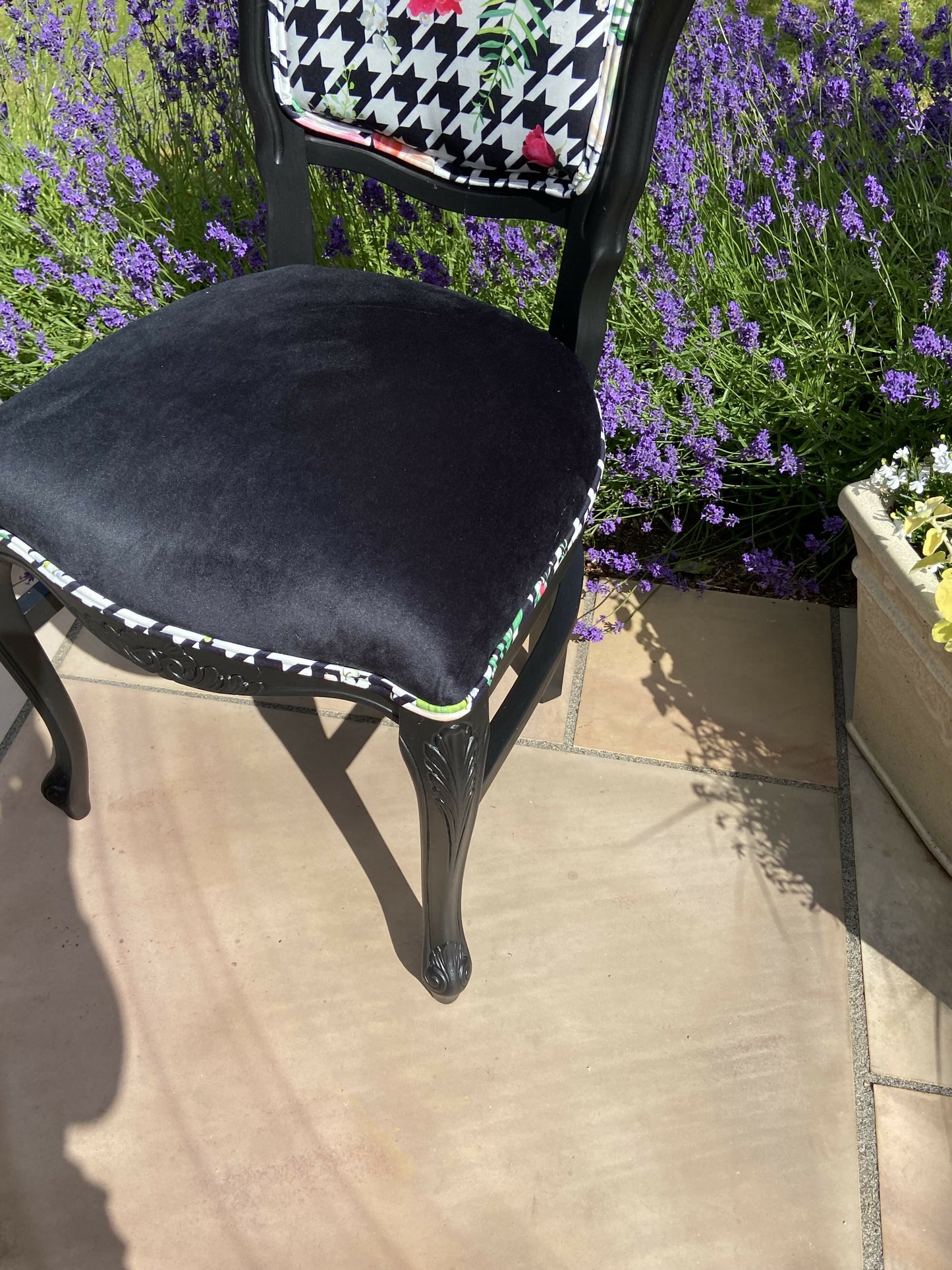 Floral Statement Upholstered Chair