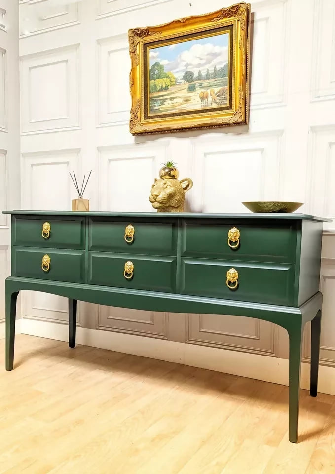 Stag Minstrel 6 Drawer Console Table , Dressing Table Sideboard Chest Of Drawers