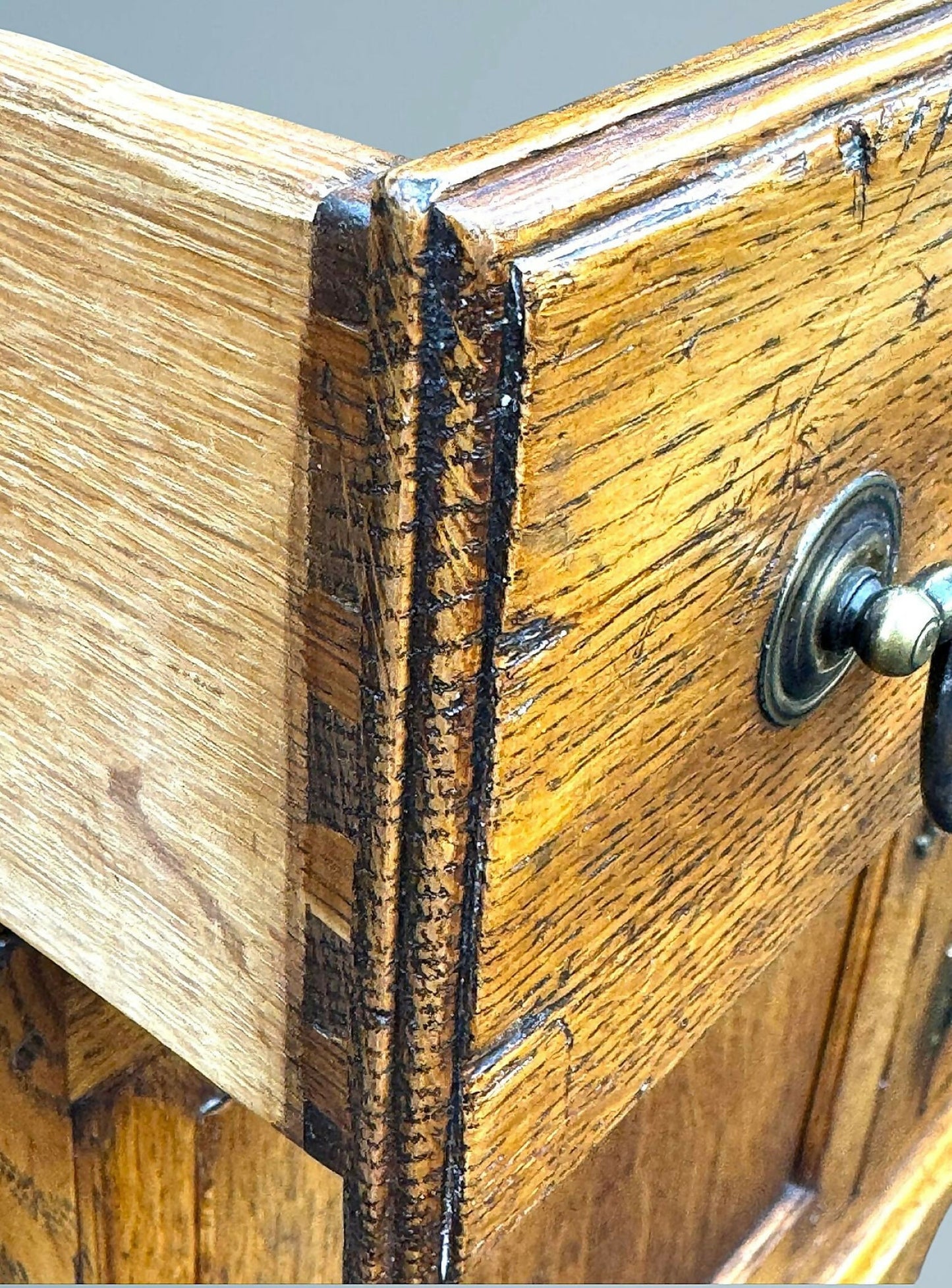 Good Quality Oak Glazed Bookcase