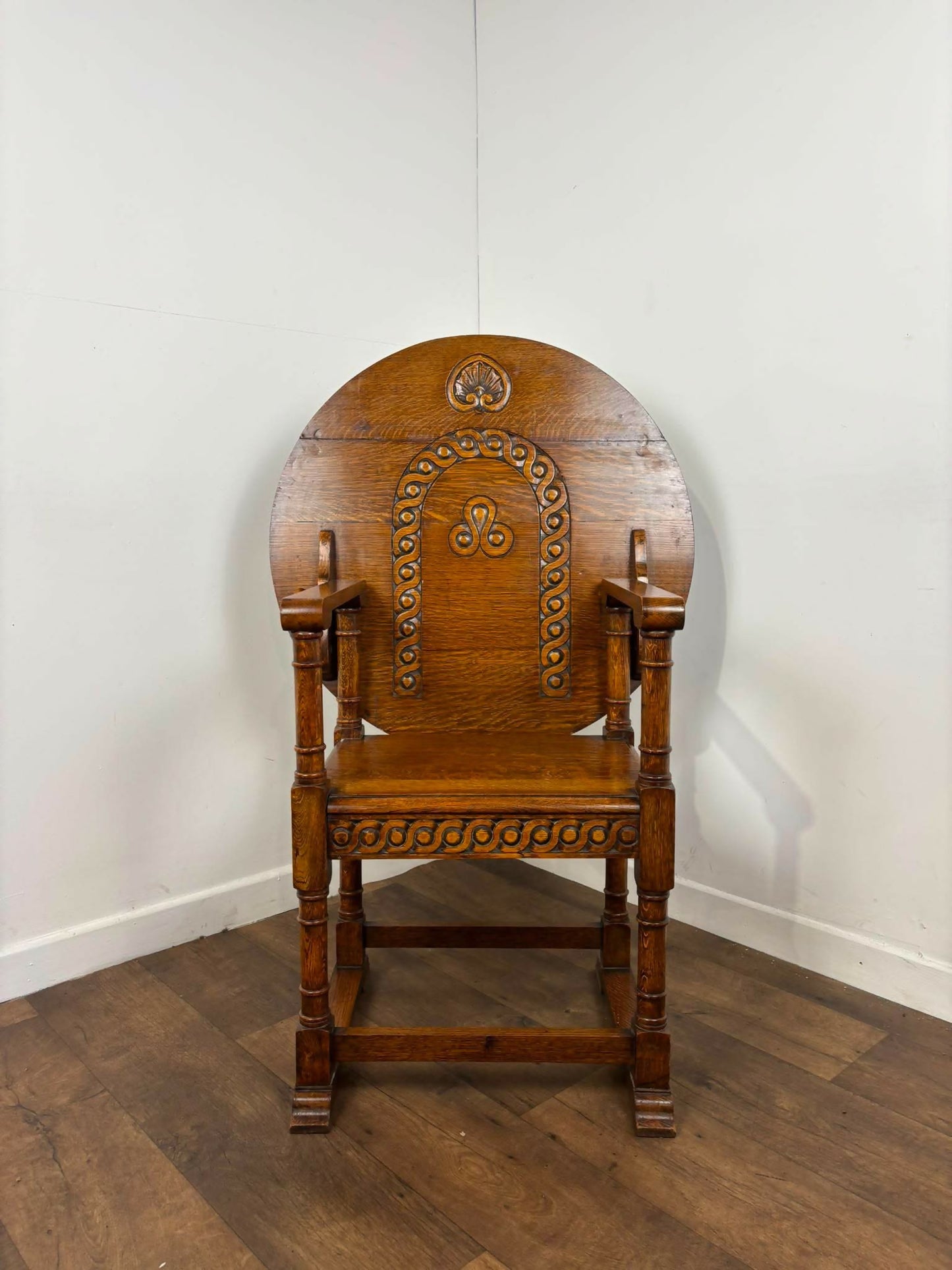 Arts & Crafts Oak Monks Chair/Metamorphic Table