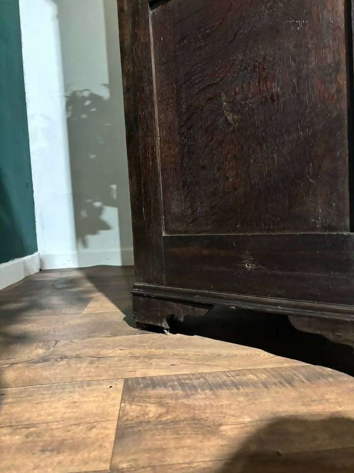 Early Oak Two Door Hall Wardrobe7