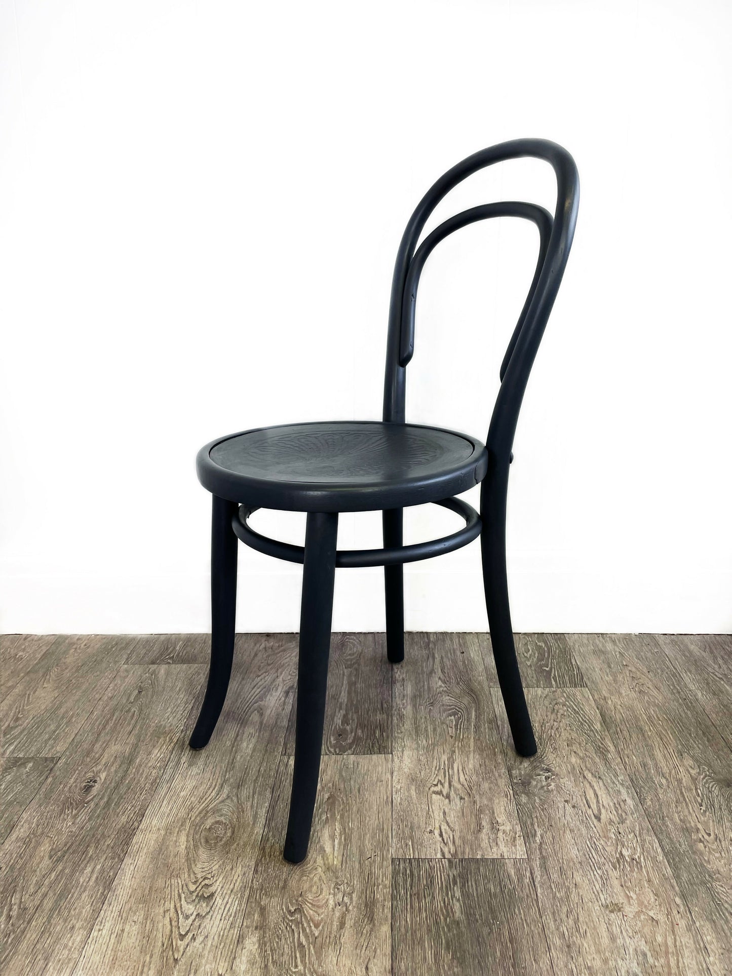 Vintage Grey Bentwood Thonet Style Bistro Chair