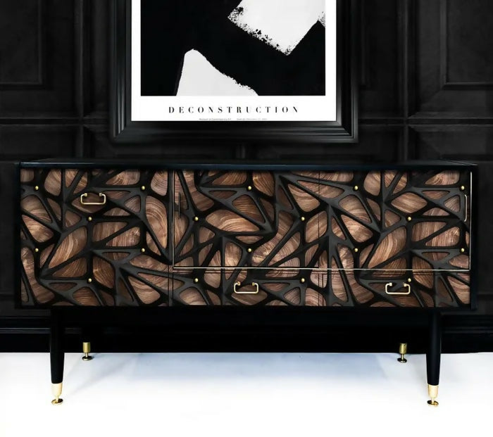 THE CAGE Upcycled Painted Sideboard TV Unit - The Cage