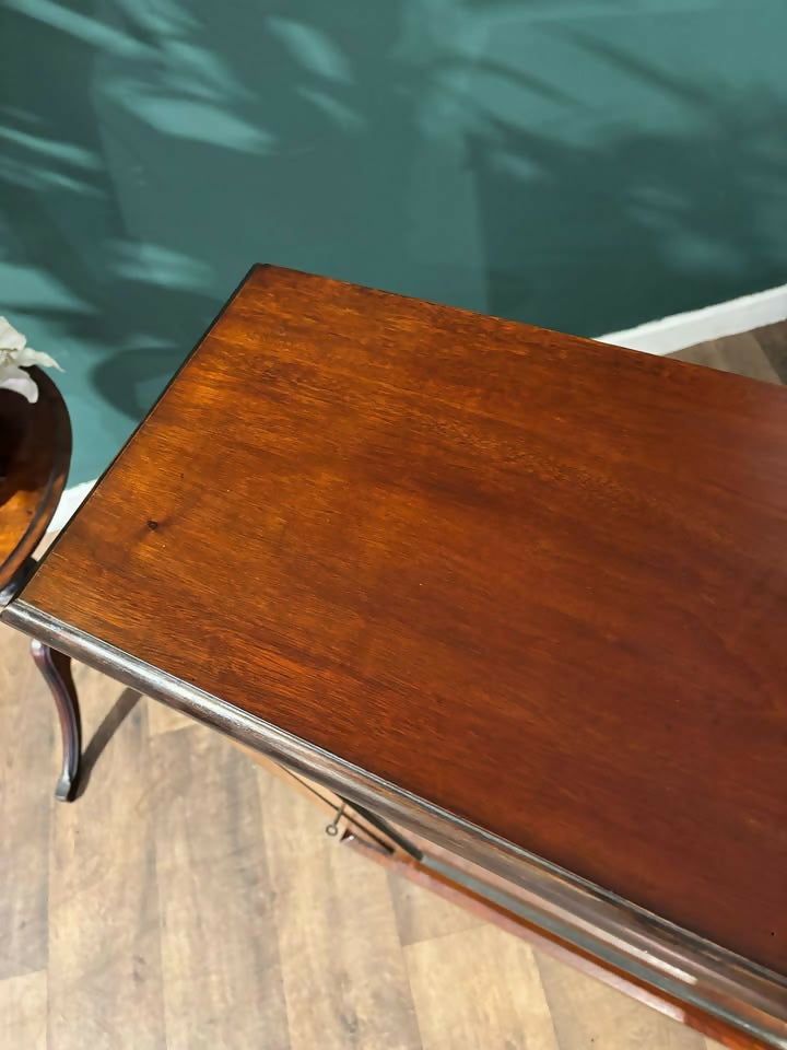 Victorian Inlaid Mahogany and walnut Side Cabinet8