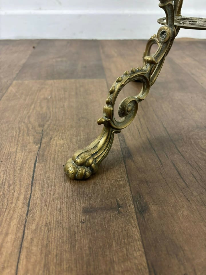 Ornate Brass Plant Stand / Jardinière Stand