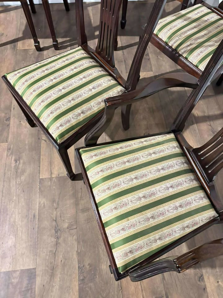 Set of Six Reproduction Mahogany Dining Chairs