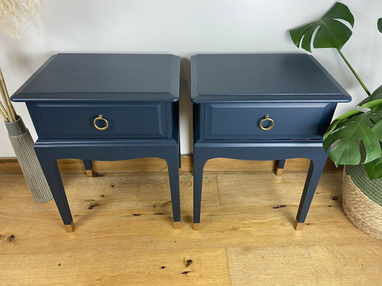 NOW SOLD Stag leggy bedside cabinets (pair)