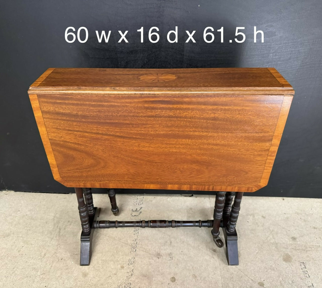 Inlaid Edwardian Sutherland Table