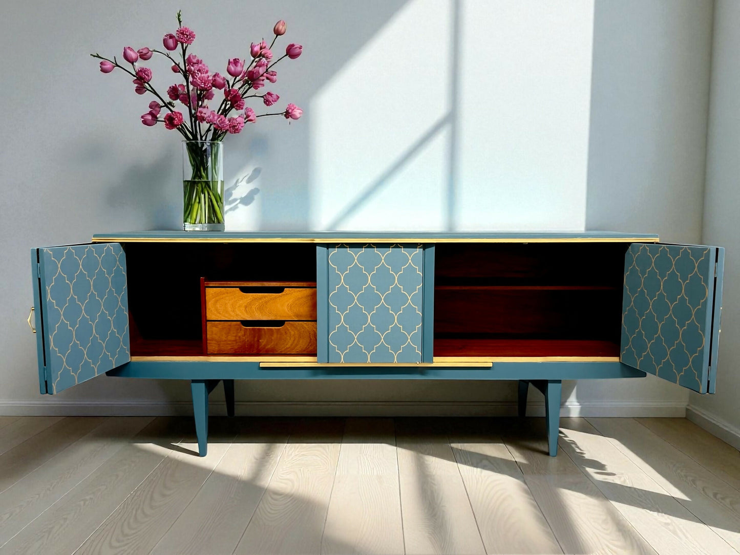 Drinks Cabinet by Beautility Mid Century 1960 Retro Vintage Cocktails display