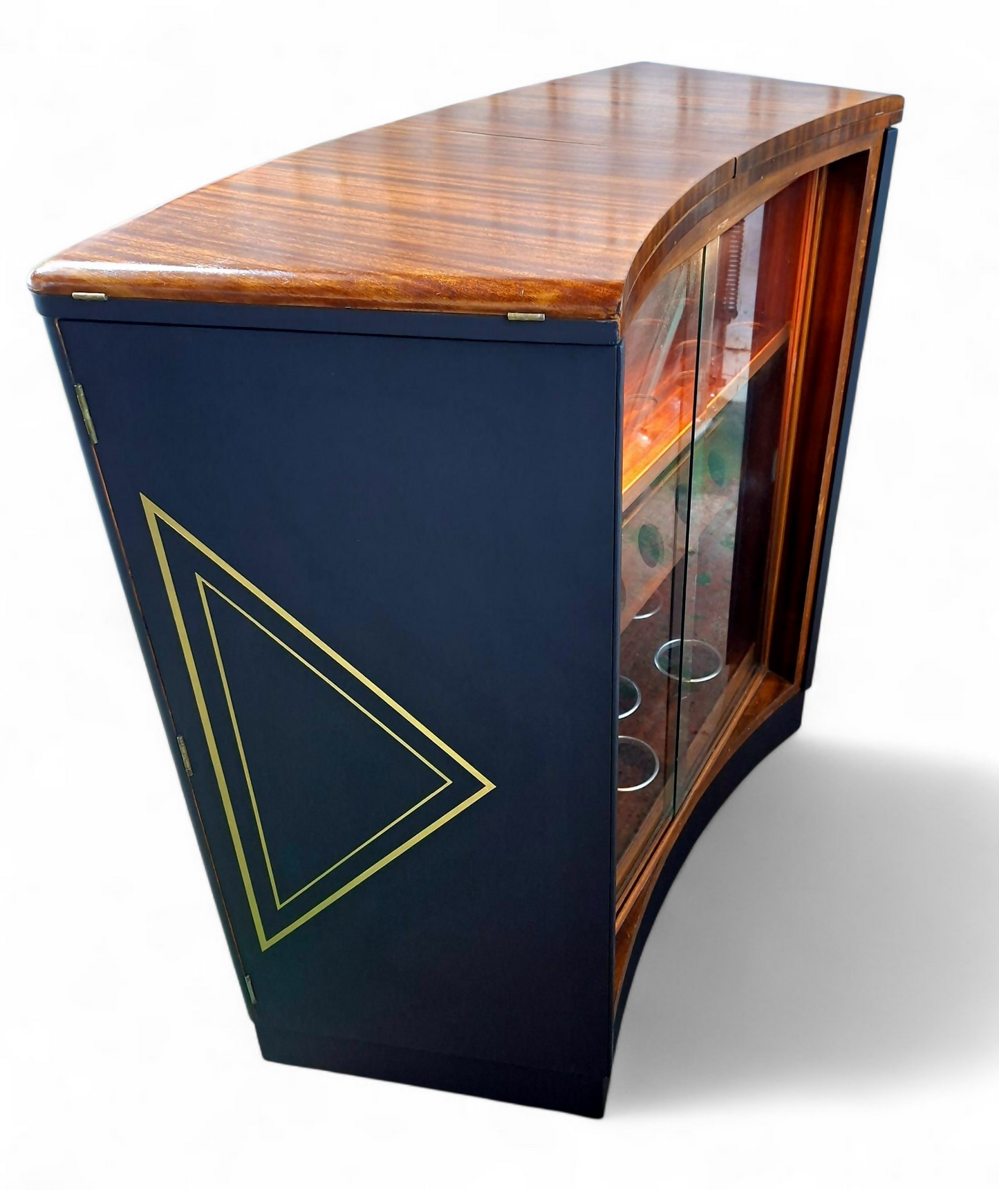 Mid Century "Turnidge of London" Cocktail Bar