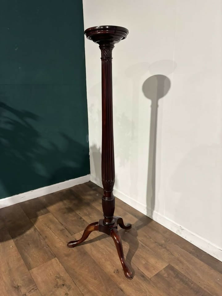 Mahogany Torchere Plant Stand z