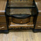 Art Deco Walnut Dressing Table With Large Mirror