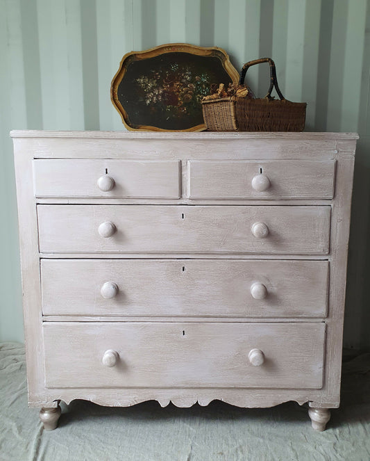 Painted Victorian Chest of Drawers