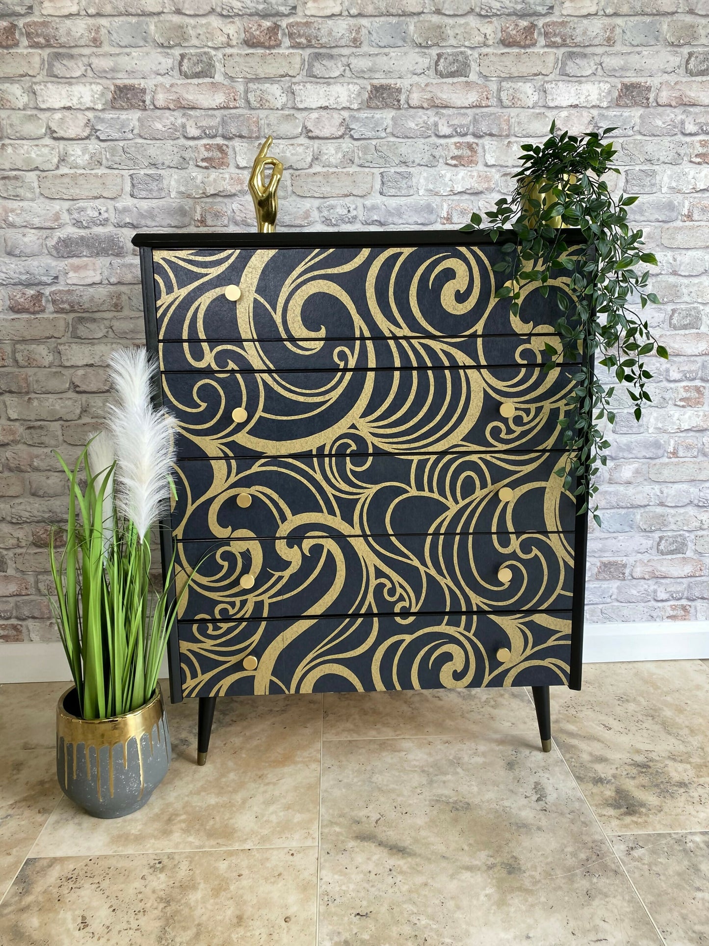 Black Chest of Drawers