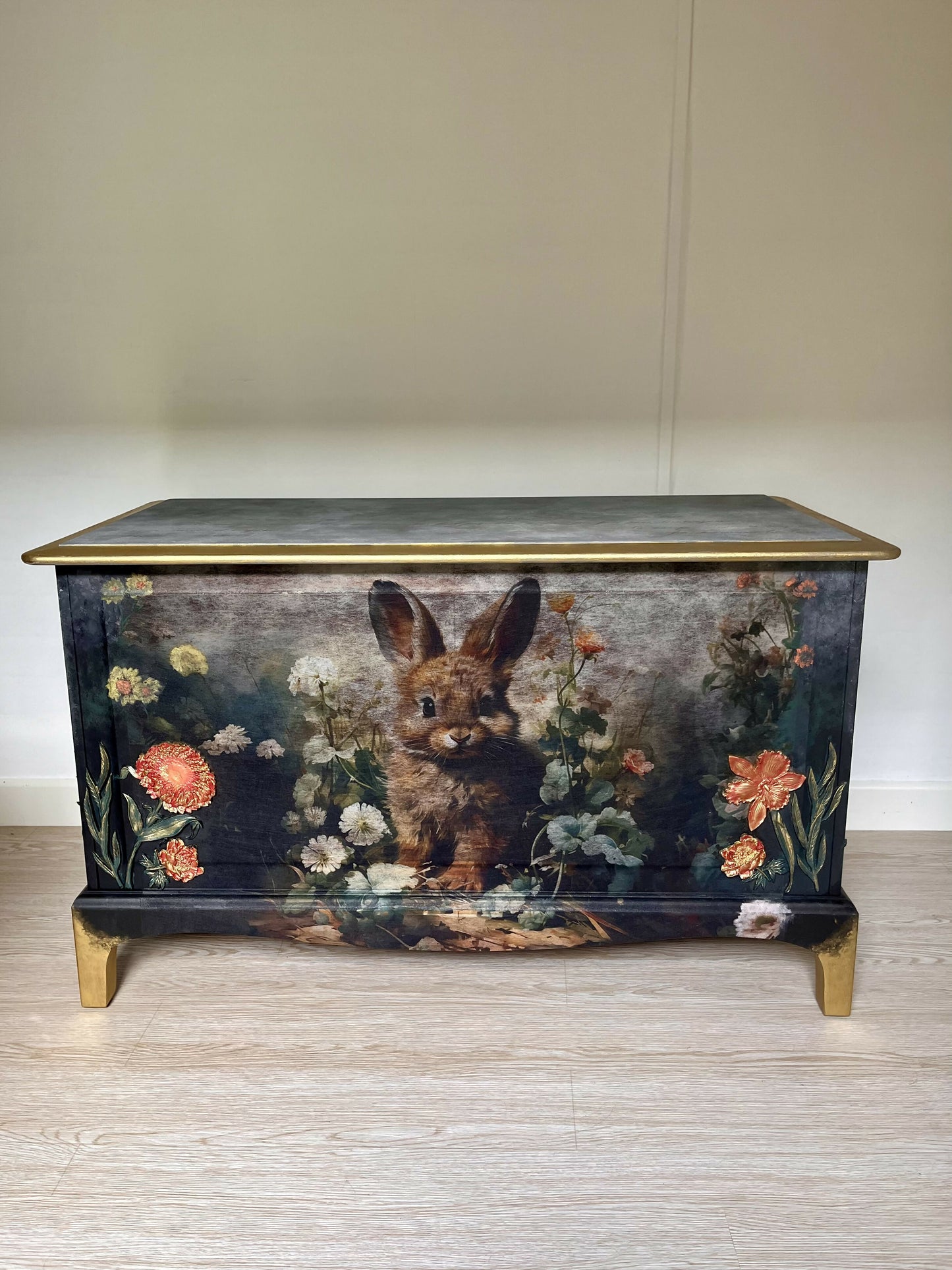Vintage Stag Blanket Box