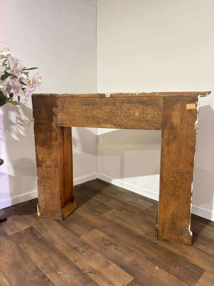 Large Rustic Pine Fire Surroundv