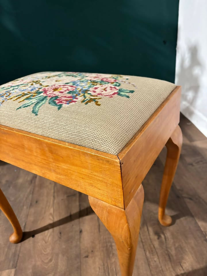 Vintage Embroidered Stool8