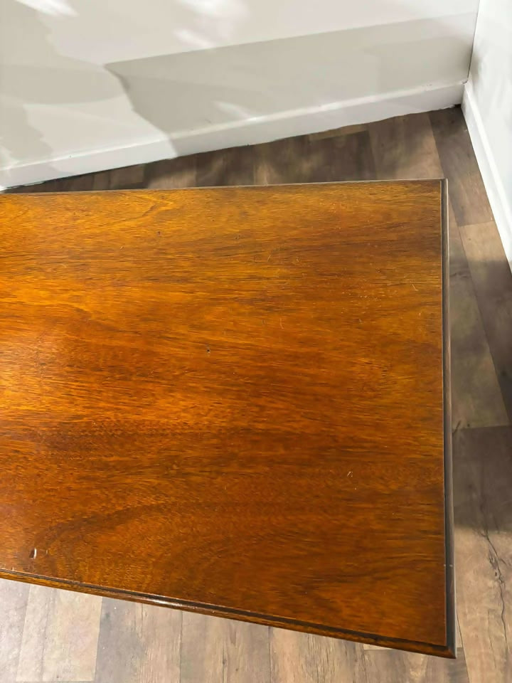 Reproduction Two Drawer Mahogany Side Table