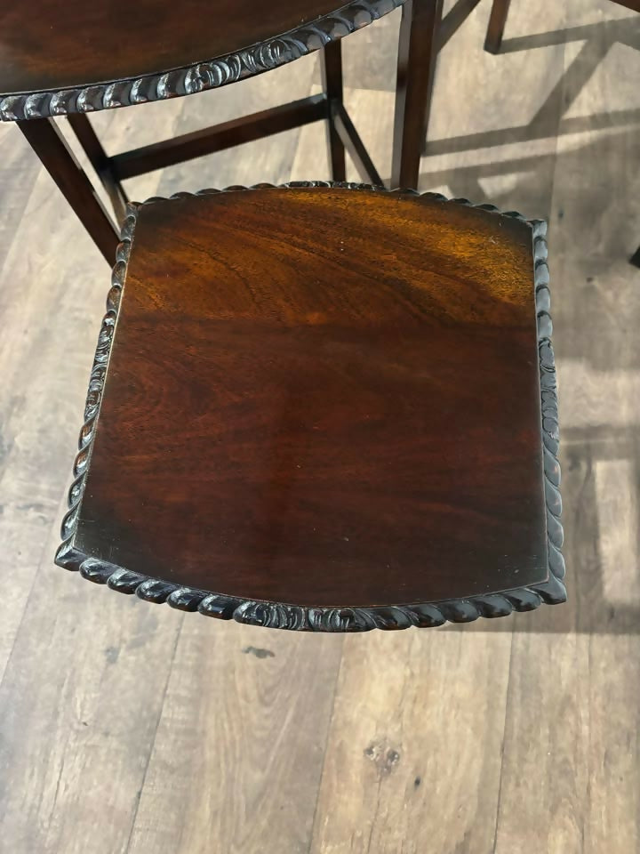 Mid Century Mahogany Nest Of Tables3