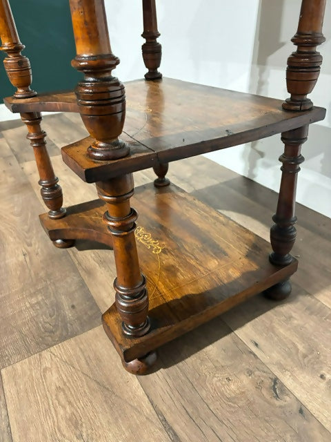 Antique Inlaid Walnut Davenport Style Desk1