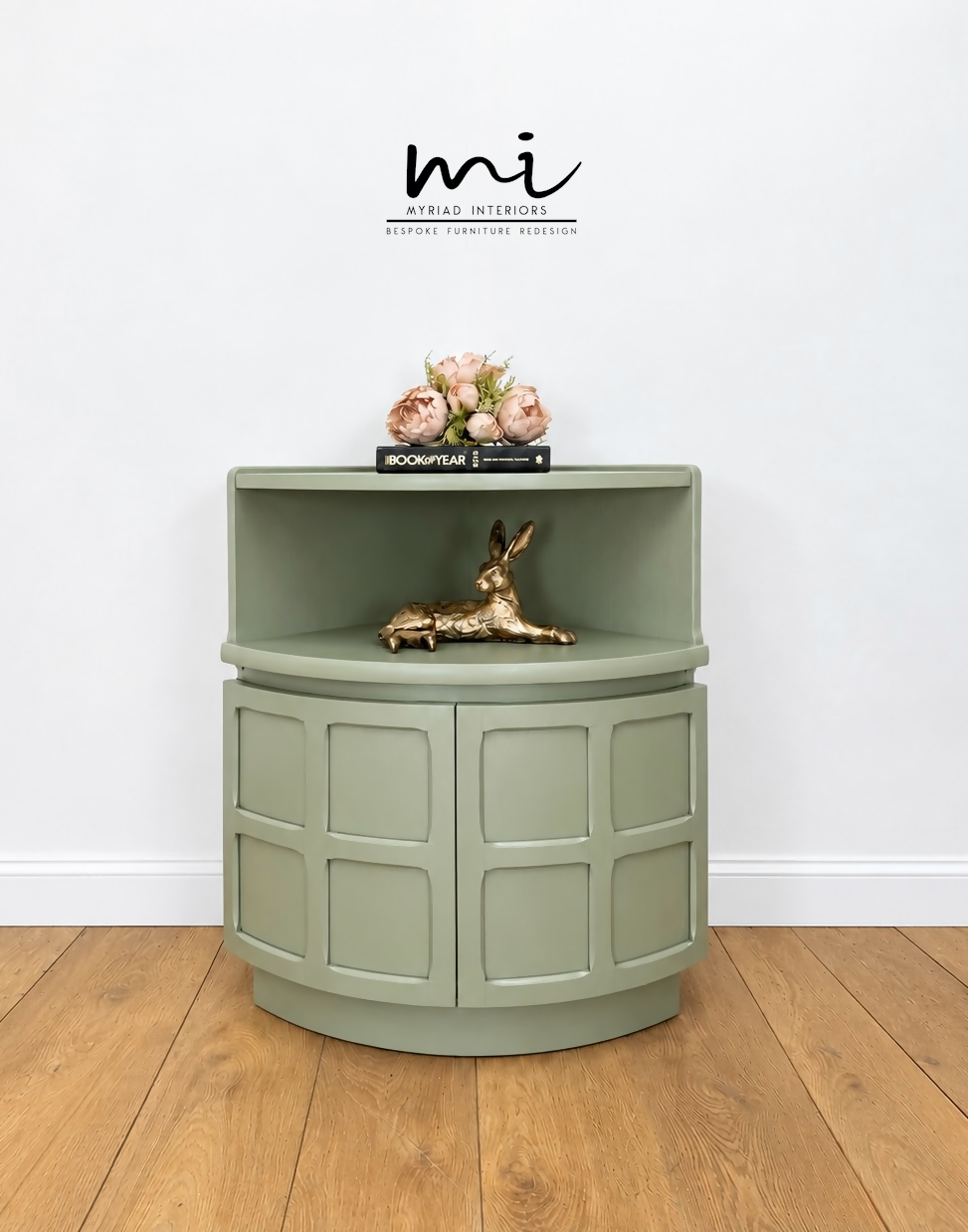 Refinished Nathan sideboard set in Pale Sage Green, modular, corner cabinet, tv stand, media unit, drinks, mid century modern, cupboard