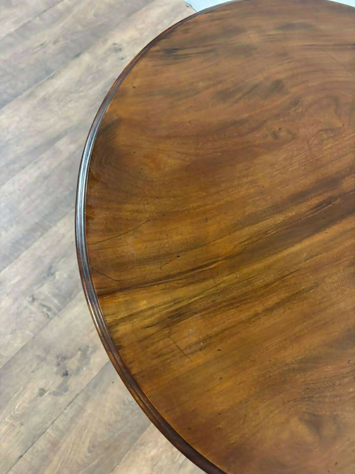 Edwardian Mahogany Circular Window Table