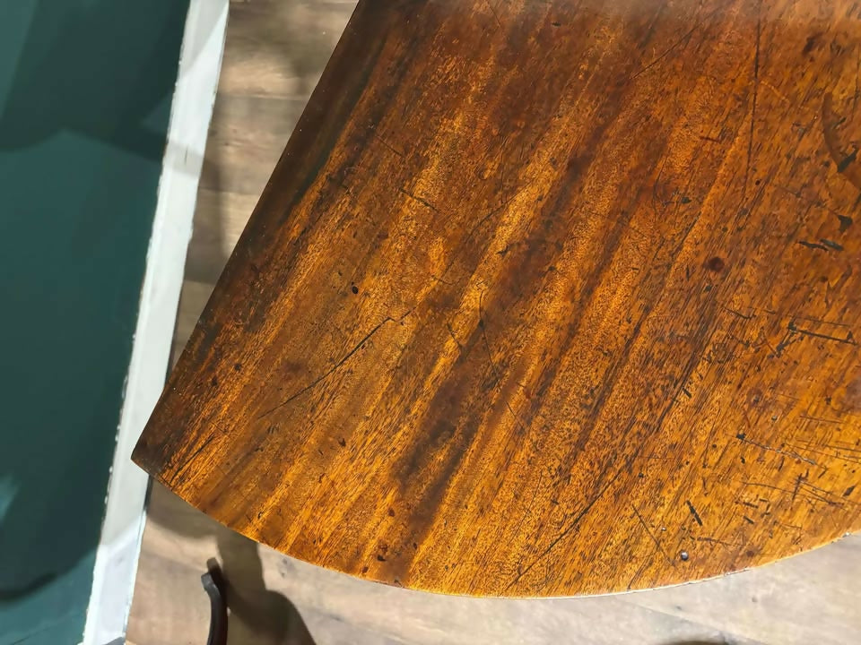 Antique Mahogany D End Tablebvs