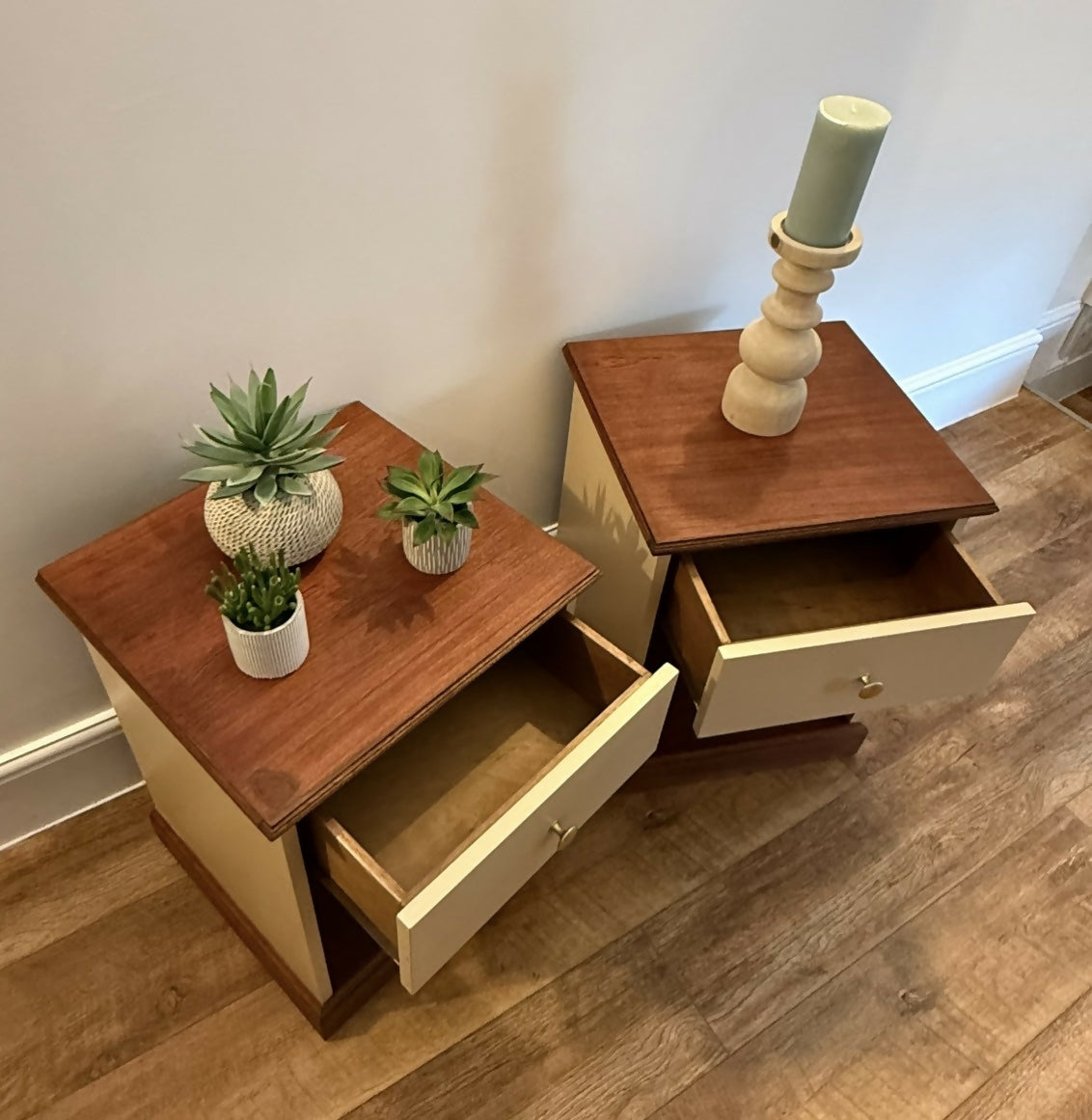 A pair of bedside tables by Englender