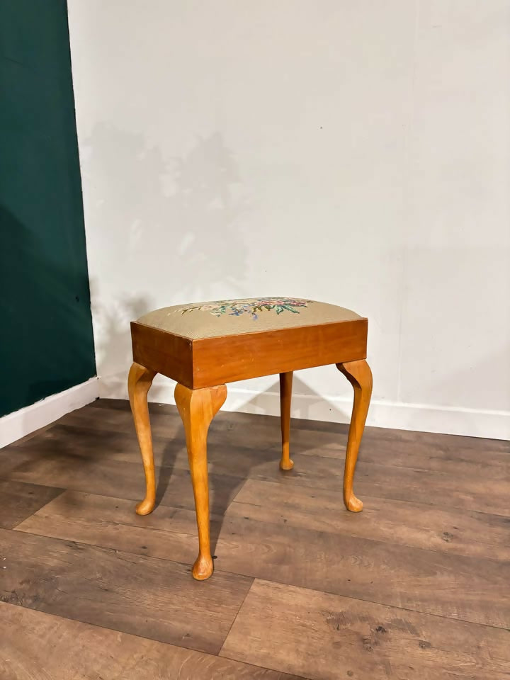Vintage Embroidered Stool6