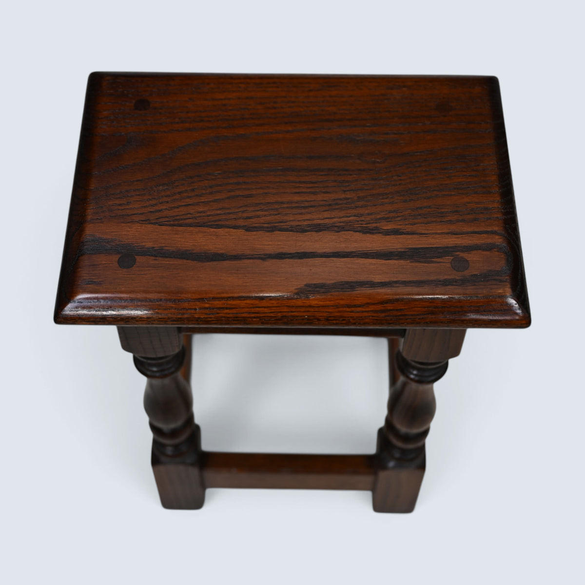 Old Charm Nest of 3 Tables Tudor Brown Finish Model 1494 FREE* UK Delivery