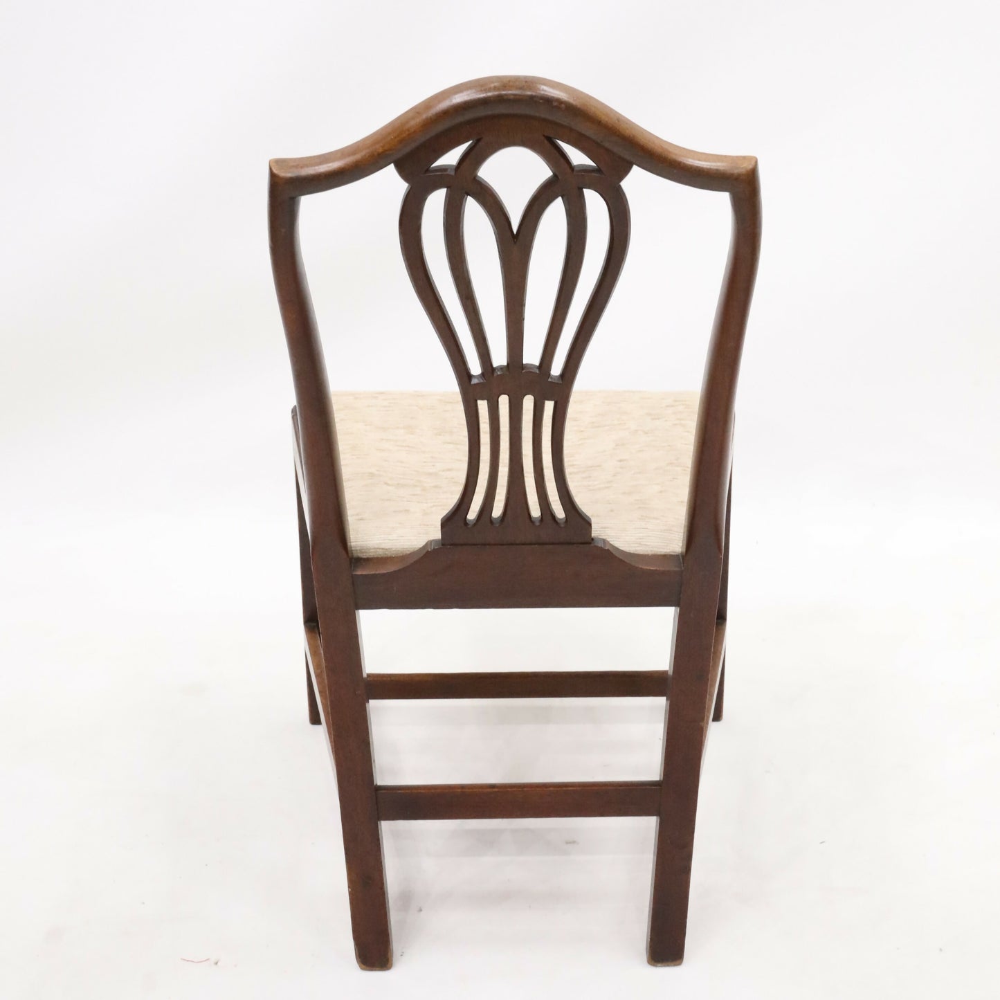 2 Oak Georgian Dining Hall Bedroom Chairs Drop In Seat FREE UK Delivery. SBR9572/1909D