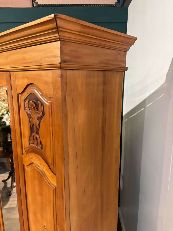 Edwardian Satinwood Double Wardrobeb