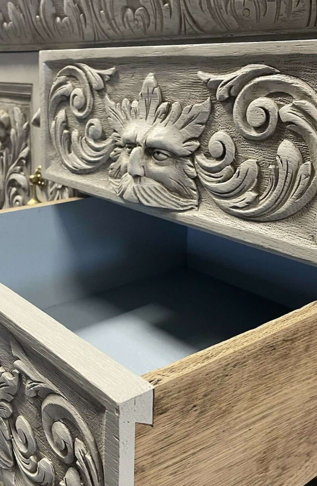 Victorian highly ornate Sideboard/Large Bathroom Vanity Unit