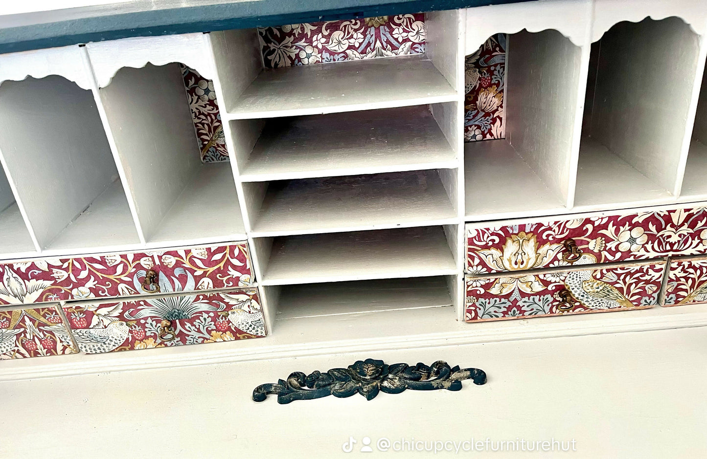 Vintage Blue Writing Bureau