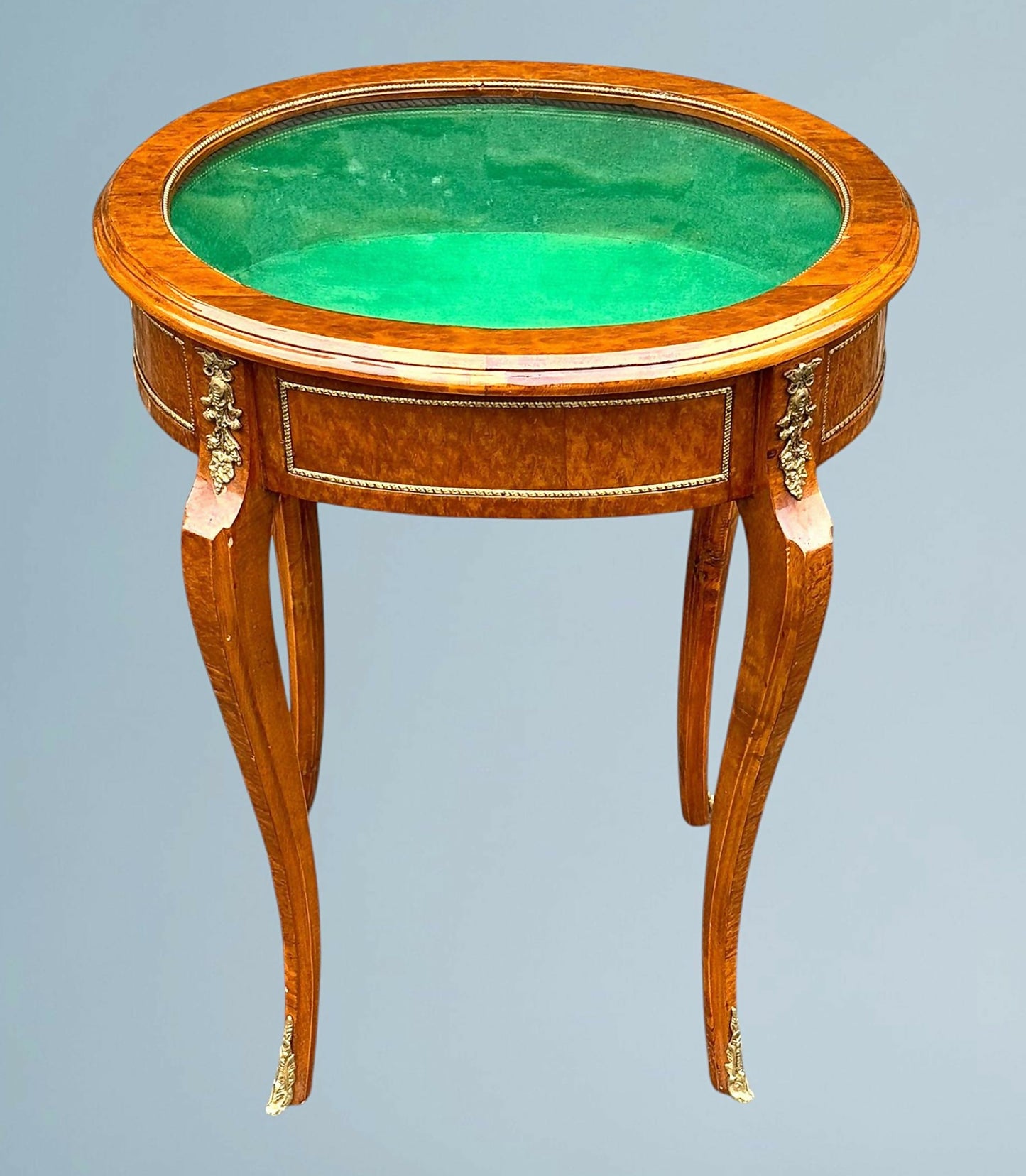 Walnut and Gilt Metal Bijouterie Table